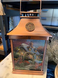 Thomas Kinkade Painter of Light Decorative Lantern