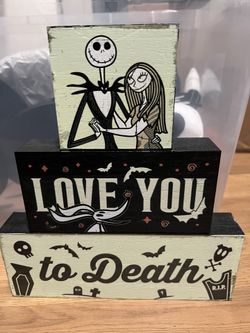 Nightmare Before Christmas Sign Decor