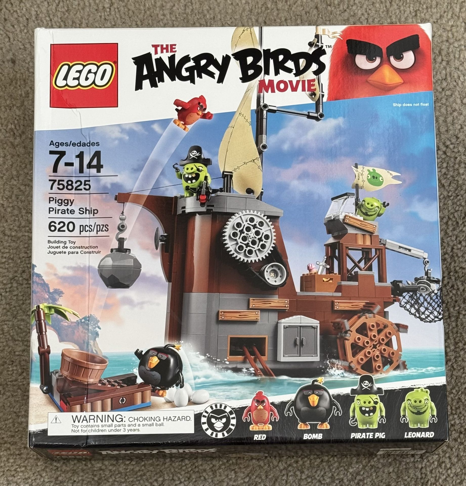 Lego Angry Birds Piggy Pirate Ship 75825