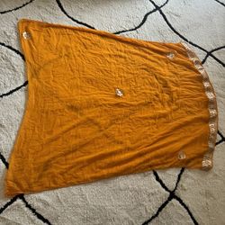 Yellow Embroidered Duppatta Scarf