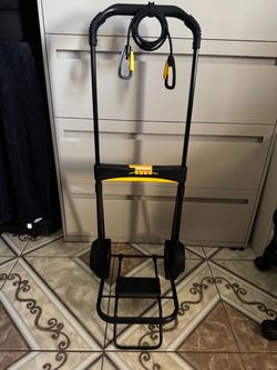 KANTEK 200 LBS CAPACITY ULTRA LITE FOLDING CART, BLACK OR HAND TRUCK