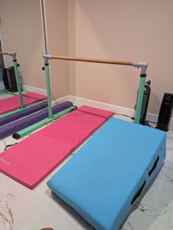 Starter gymnastic bar and mat