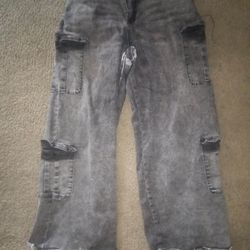Denim Gray baggie Madden designer pants