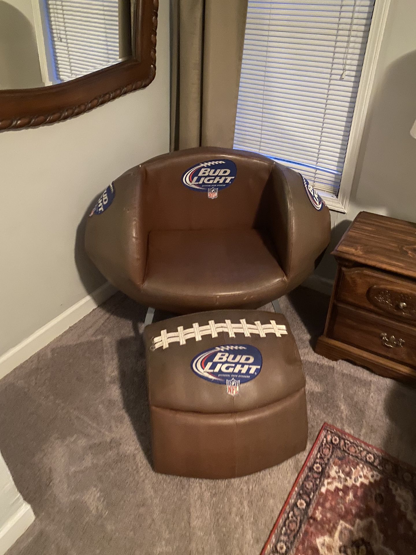 Bud light Football Chair/COOLER