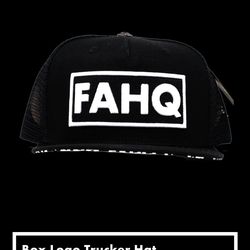 FAHQ Box Logo Trucker Hat