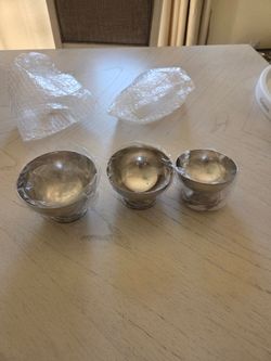 Ferrochef 3 Pc Stainless Steel Rice Mold Set, Round, Silver