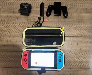 Nintendo Switch With 128gb SD card and Carrying case