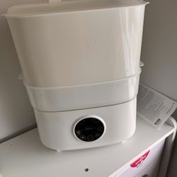 Fisca Baby Bottle Sterilizer and Dryer, 5-in-1 Large Capacity Bottle Sanitizer and Dryer, 2 Layers Compact Baby Bottle Electric Steam Sterilizer and D