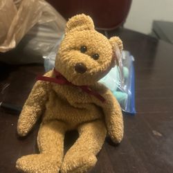 Tie-Dye Curly The Bear Beanie Baby