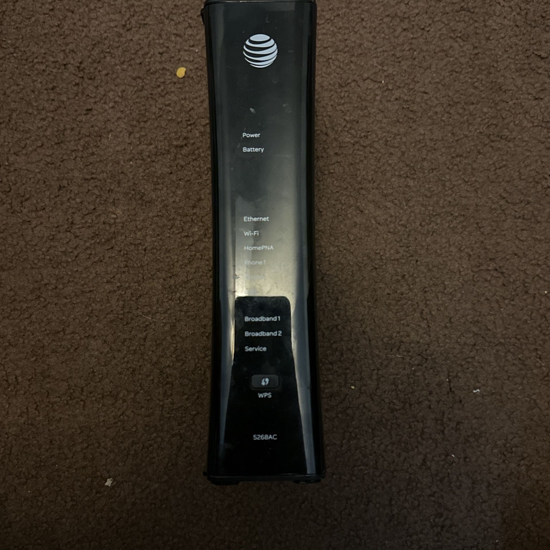 AT&T U-Verse Pace 5268AC FXN Gateway Router WIFI Modem, Power Cord & Data Cable