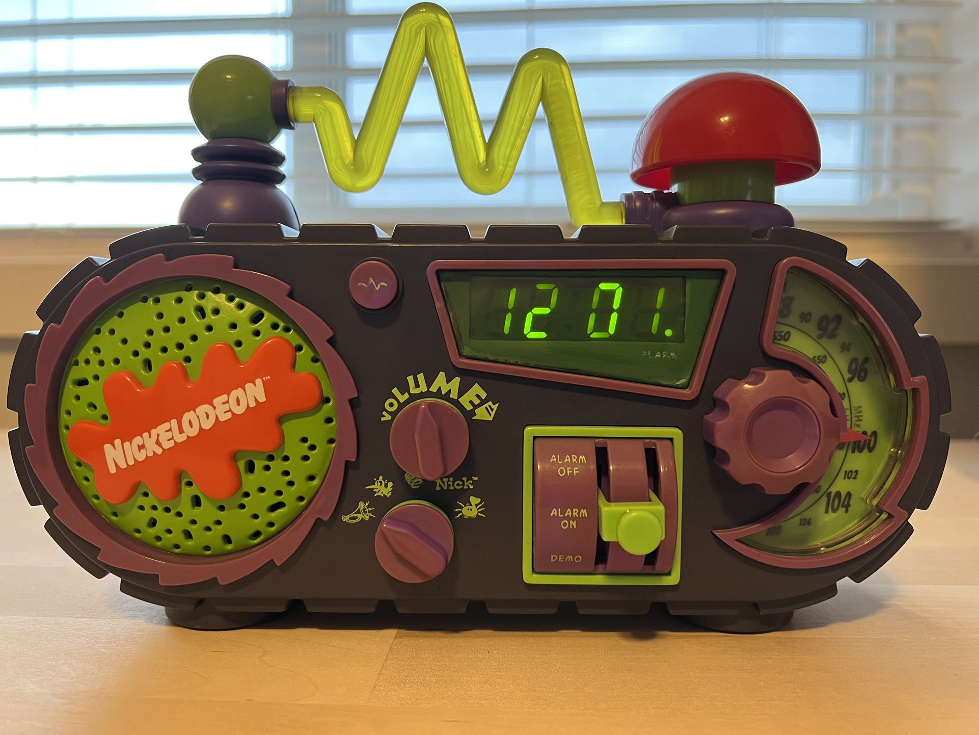 Vintage Nickelodeon Time Blaster Alarm Clock