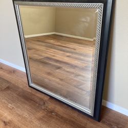 Large 30x33 High Quality Framed Glass Wall Mirror