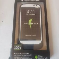 GENUINE Mophie Juice Pack Battery S3 Case for Samsung Galaxy S III Black/New
