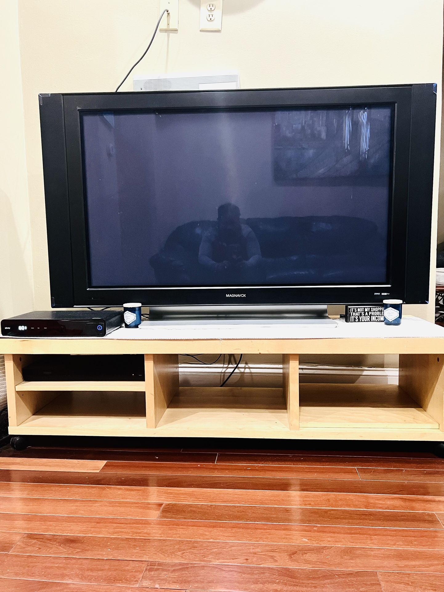 65 Inch Magnavox TV With A Stand