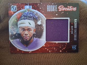 Rashod Bateman Rookie Card 2021 Donruss Rookie Holiday Sweater #15