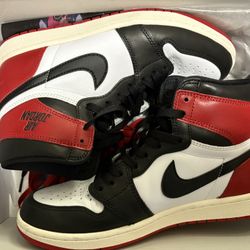 Jordan 1 Black Toe Reimagined Size 9