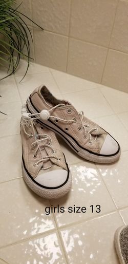 Converse size 13 girls size