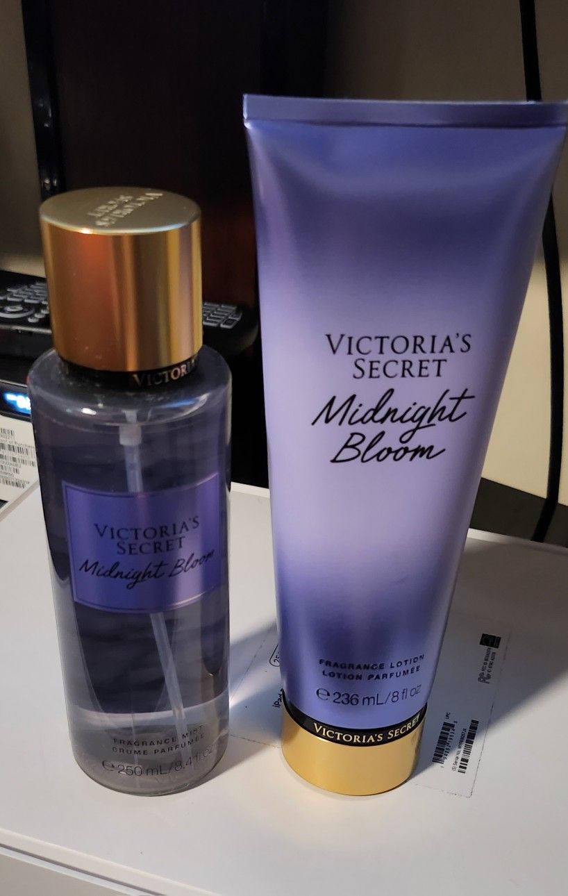 NEW Victoria's Secret  Midnight Bloom Splash Body Mist & Lotion set 