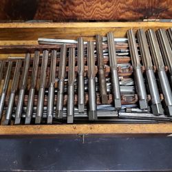 BRIDGE REAMERS. TAPS AND DIES . HAVE TONS OF IT MAKE OFFER