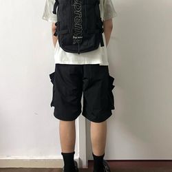 Black sports backpack