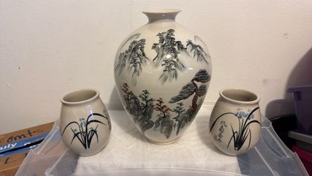 Chinese porcelain ginger jar 3 sets
