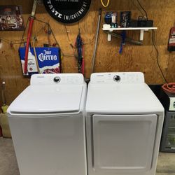 Samsung Heavy Duty Washer And Electric Dryer Set 