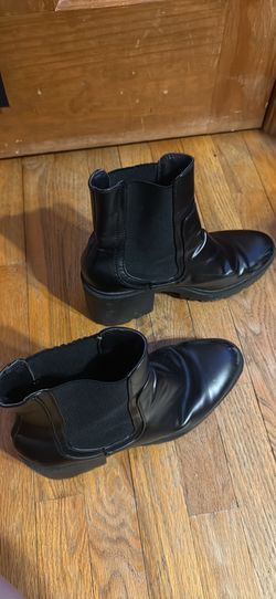 Black Primark Leather Ankle Boots