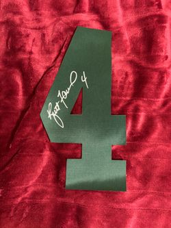 Green Bay Packers QB Legend Brett Farve signed jersey number