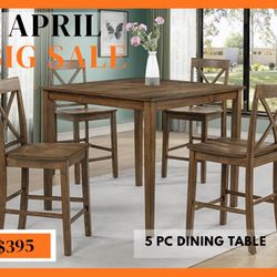 5 PC DINING TABLE 