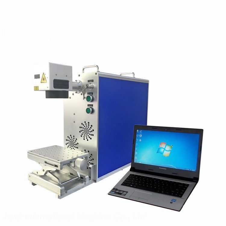 BRAND NEW Fast Speed 20W Portable Qr Code Mini Laser Marking Machine , With Air Cooling Fiber Laser Marking Machine