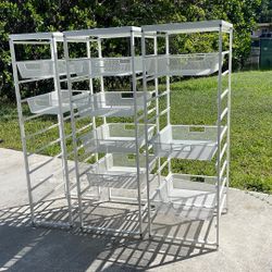 Elfa Metal Shelf Racks 