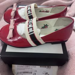 Gucci Toddler Girl’s Red Patent Shoes