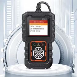 CY3001 Professional OBD2 Scanner | Engine/ABS/SRS Diagnostics w/ Real-Time Data Stream | Elm327 Chip for Android/iOS | Car/Truck