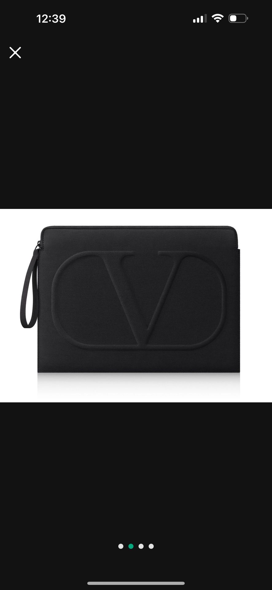 NEW - Valentino Laptop Black Large Pouch
