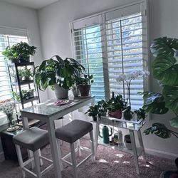 Small Counter Height Table 2 Stools 