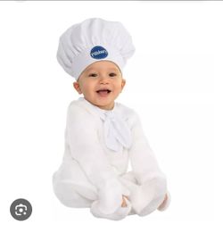 Pillsbury Doughboy Infant Costume | size 6-12 Months Unisex