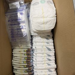 Baby Diapers Size 1 Breast Milk Pouches 