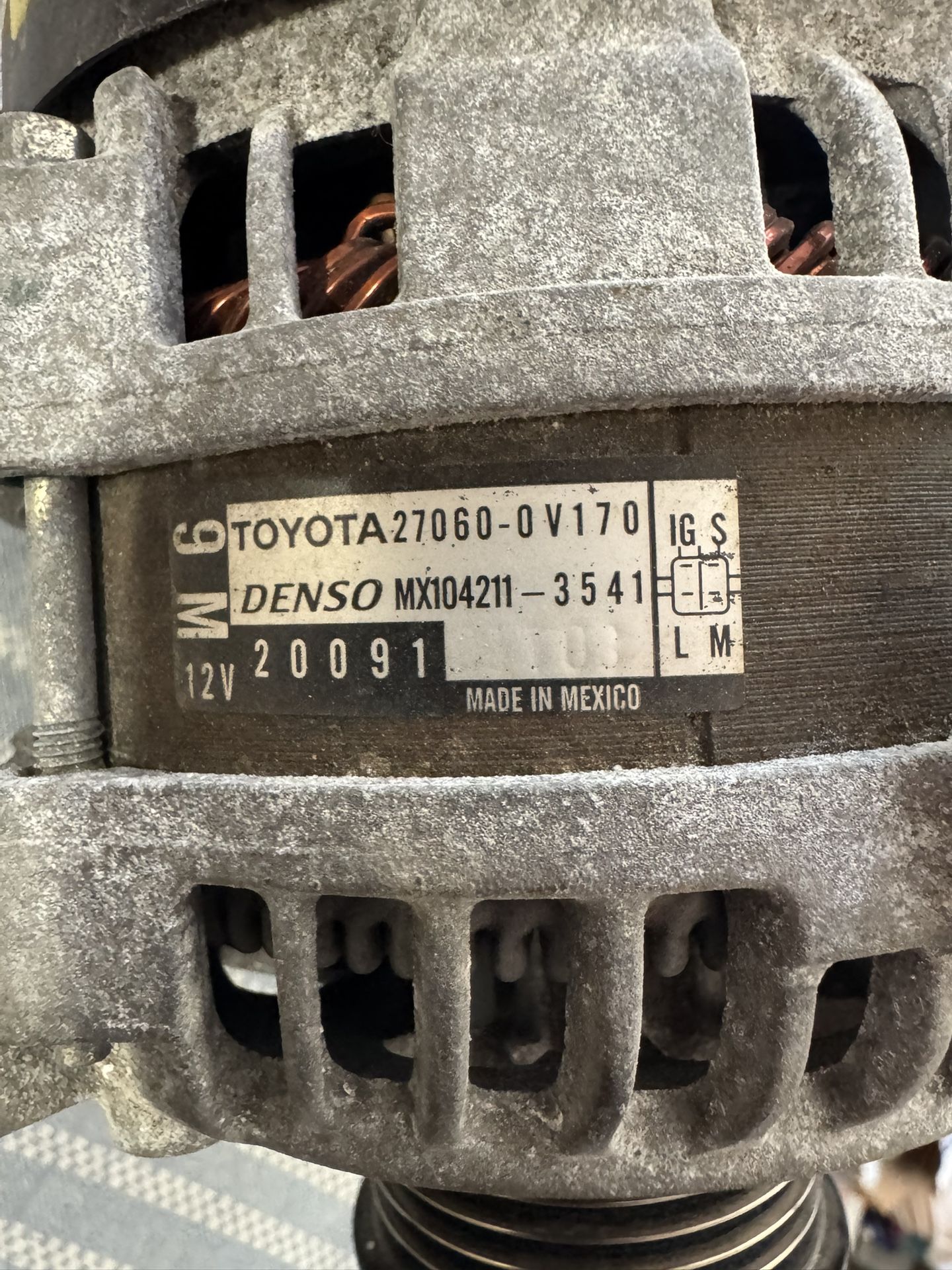 2016 Toyota Alternator Rav 4
