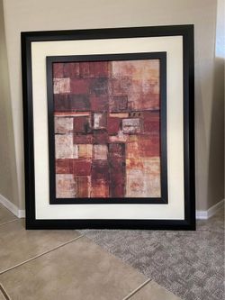 Framed abstract wall art