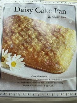 Nordic Ware Daisy Cake Pan 9x13 Nonstick Cast Aluminum Williams