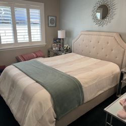 Upholstered Queen Bed Frame 