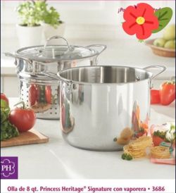 Princess House Olla Vaporera De 8 Qts Nueva En Caja 📦