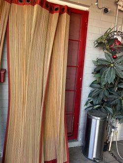 Striped Curtain Panel with Grommet Top 4 panel