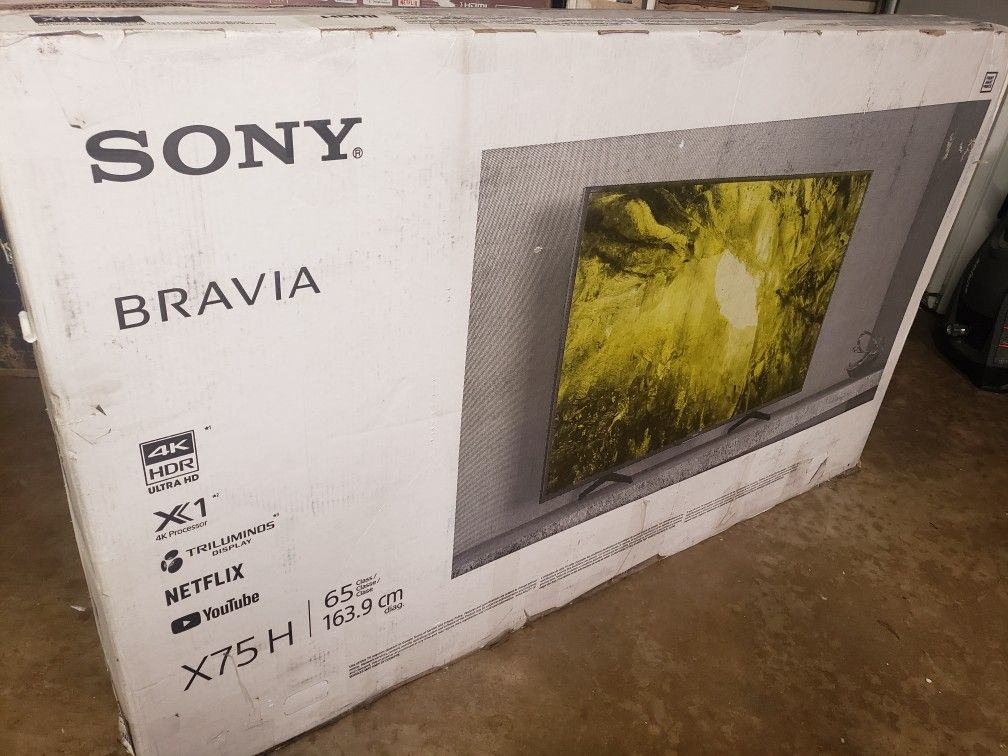 Tv Sony 65", 750H, 4k, Slim, Alexa, Google, Excellent