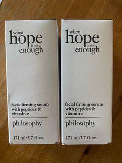 Philosophy when hope is not enough serum