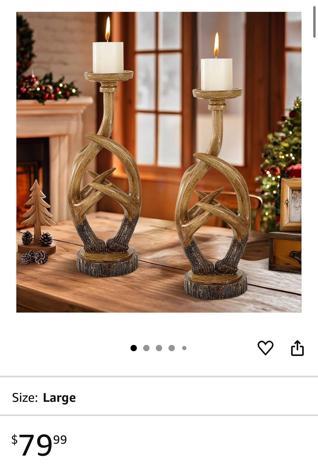 Antler Candle Holder