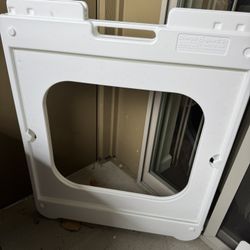 White Plasticade A Frame signs 