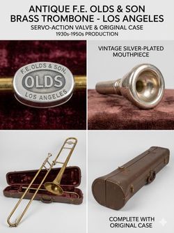 Vintage F.E. Olds & Son "Ambassador" Tenor Trombone with Original Hard Case