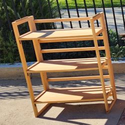 Solid Wood Folding Bookshelf