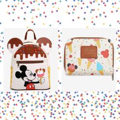 Loungefly Disney Mickey Mouse Ice Cream Set 